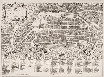 Map of Naples, c.1600 by Italian School